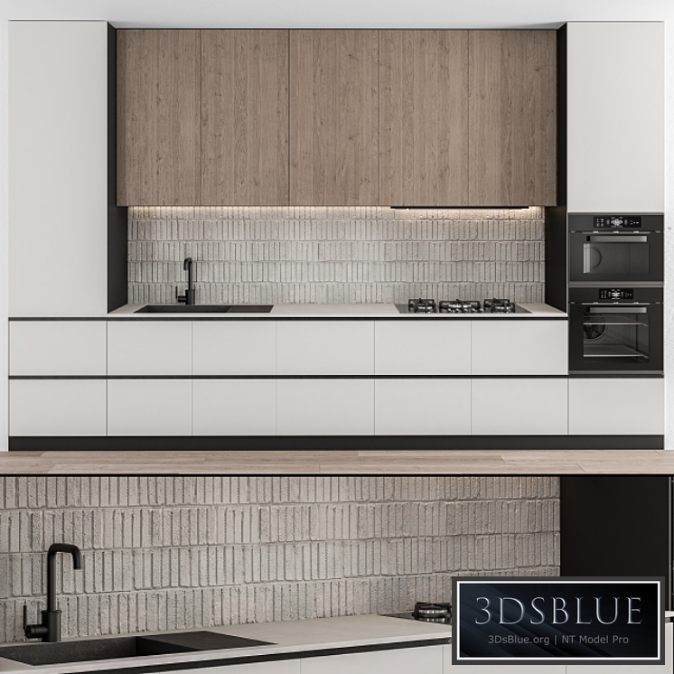 Kitchen Modern - White and Wood 55