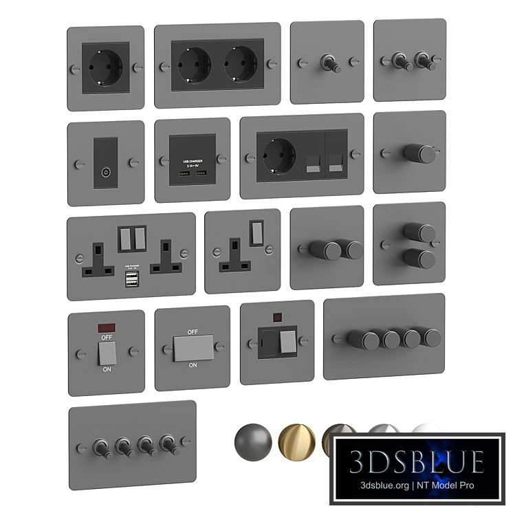 Electrical outlets and switches Buster & Punch