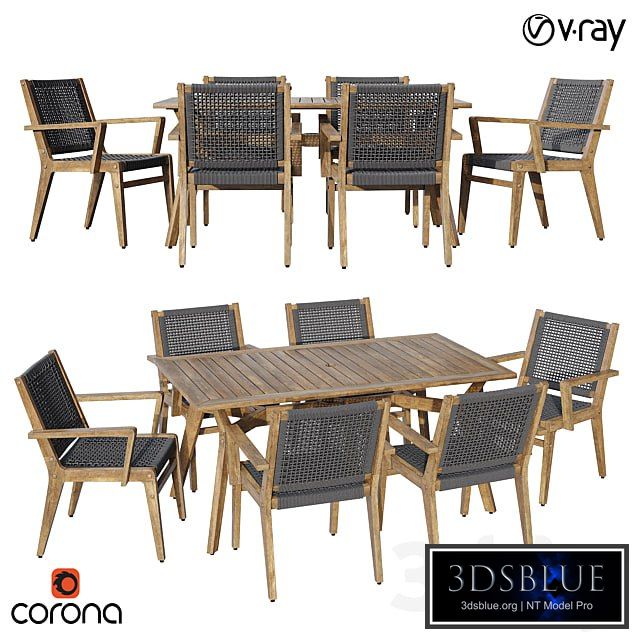 Quinn rectangular dinning set
