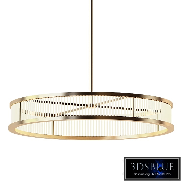 Minimalistic Antique Brass Finish Chandelier