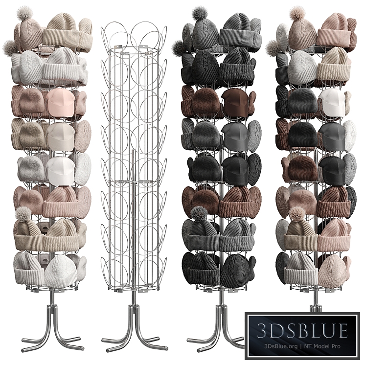 Set of hats and accessories 02