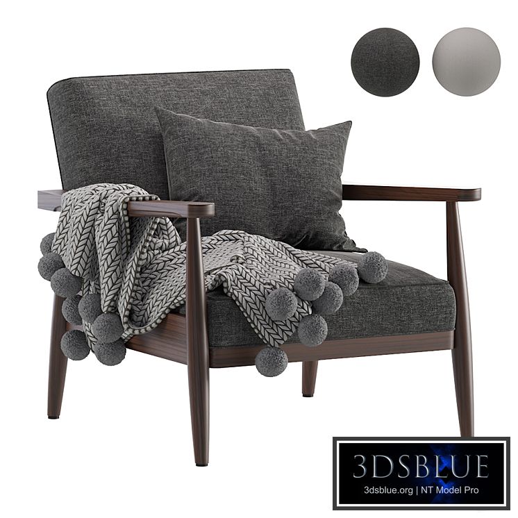 Mid Century Accent Modern Armchair