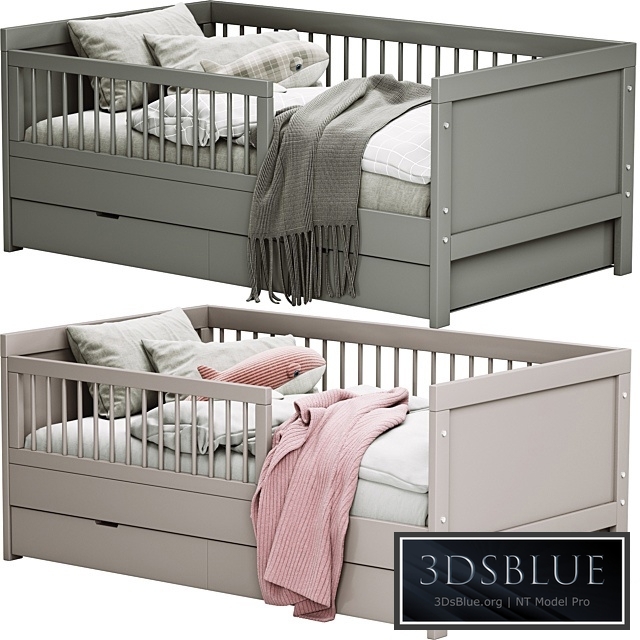 Childroom LIT ENFANT VIVIEN GRIS