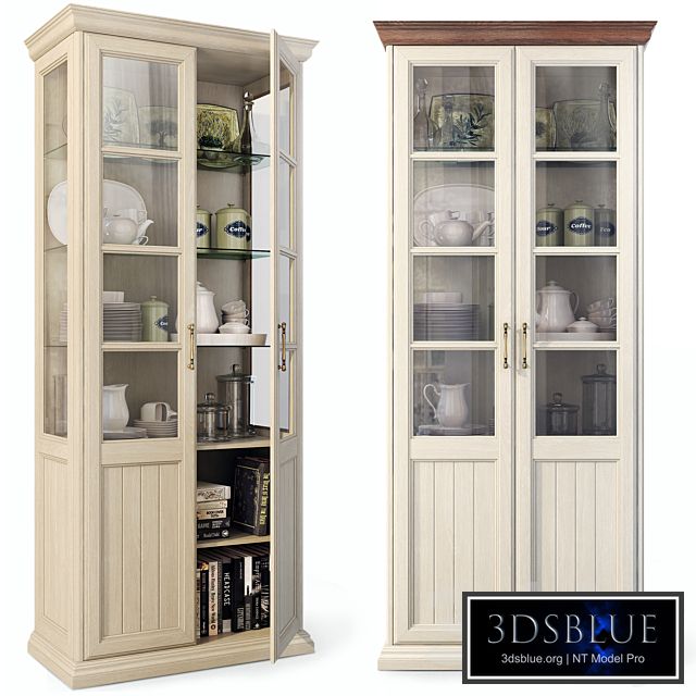 Swing cabinet with glass, showcase. Cabinet showcase by Lazurit