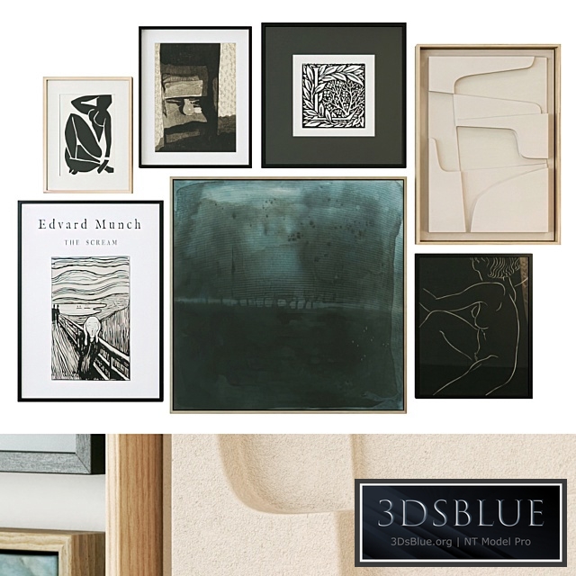 Modern abstract paintings