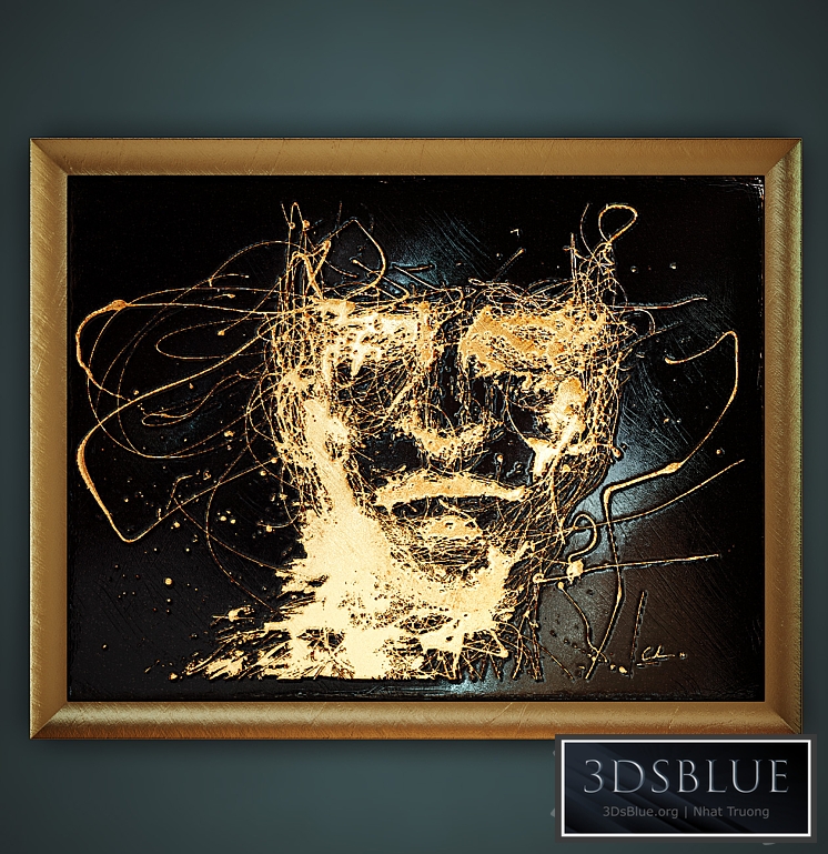 Decorative granite panel with engraved and gilded.