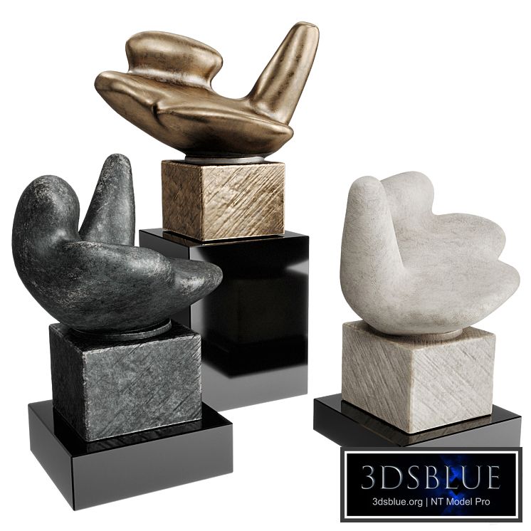 Amorph figure pedestal