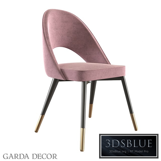 Chair Velor Ash Pink 30C-1228F LPI Garda Decor