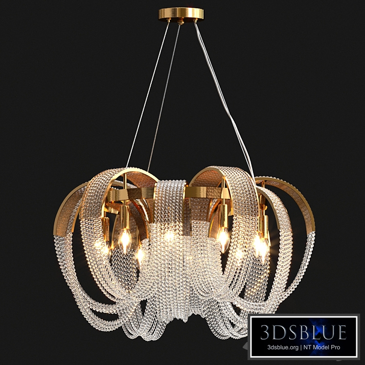Pelagia Crystal round chandelier small