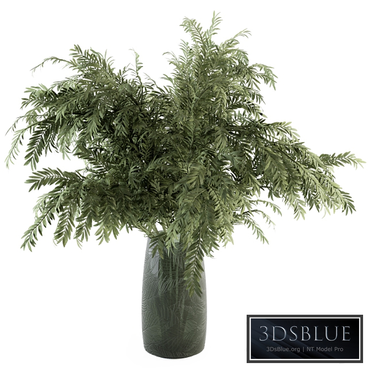 Bouquet - Green Branch in Glass vase 64