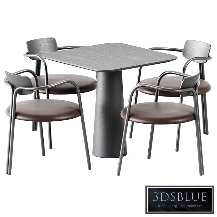 Table POV 460 S80 by Ton and Chair Via Veneto by De Castelli