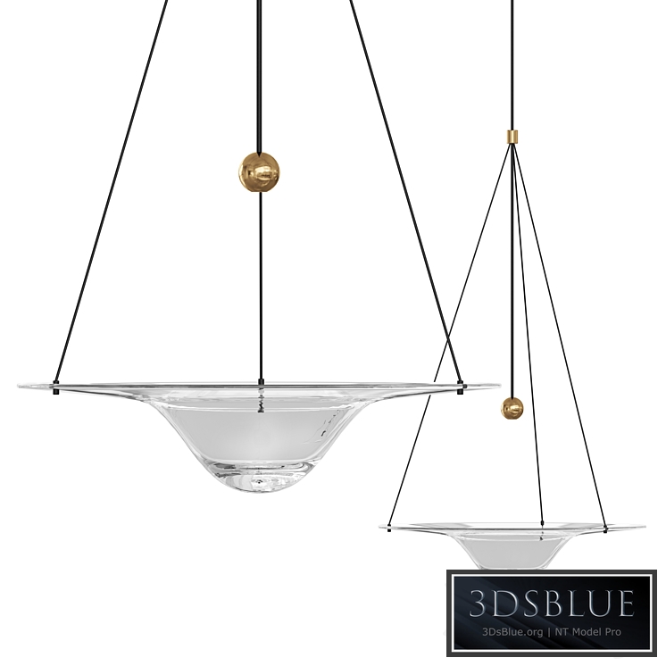 CLEPSYDRA Glass chandelier