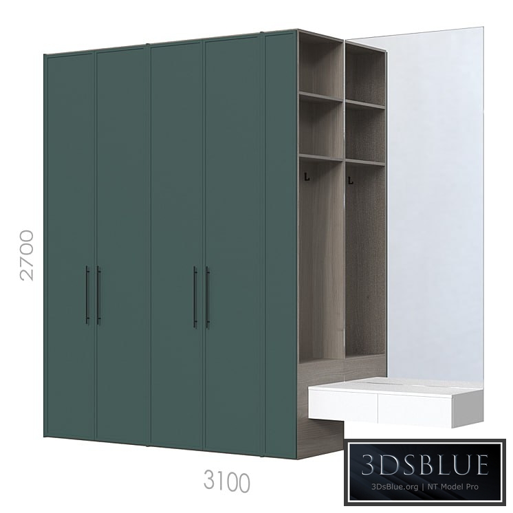 Wardrobes in the hallway 064.