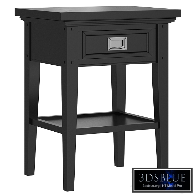 Dantone Home Bedside table Oxford with 1 drawer black