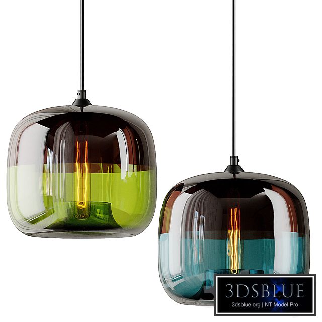 Modern Nordic Art Deco Colorful Hanging Glass