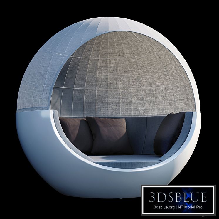 Deck chair Vondom ULM Moon with roof