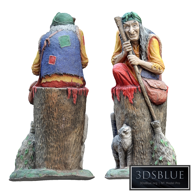 Park sculpture "Baba Yaga"