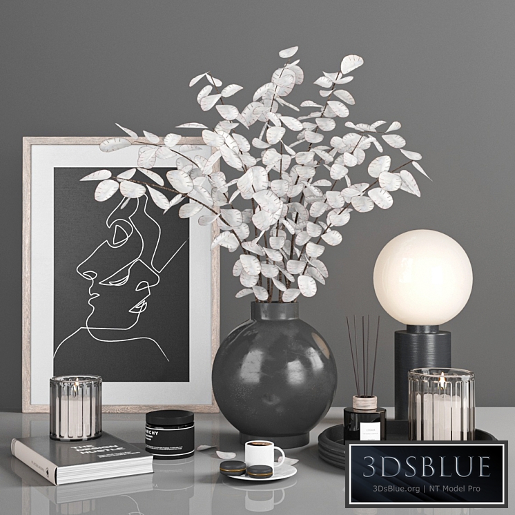 decorative set with dry flower 8