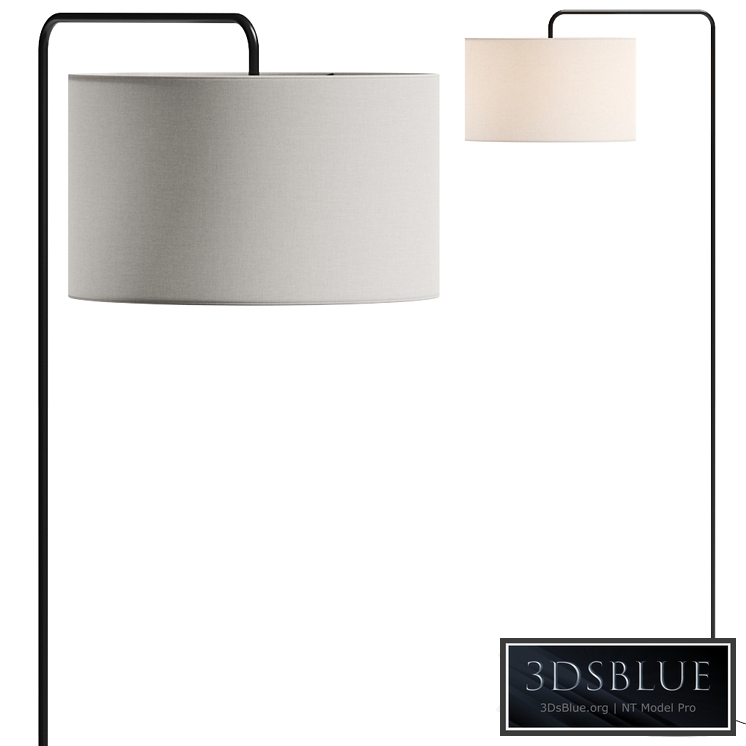 Pottery Barn Windham Alabaster Task Sectional Floor Lamp