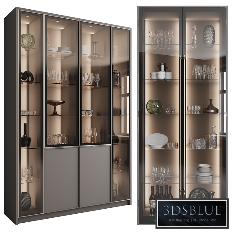 Сupboard with dishes My Design VRay №8