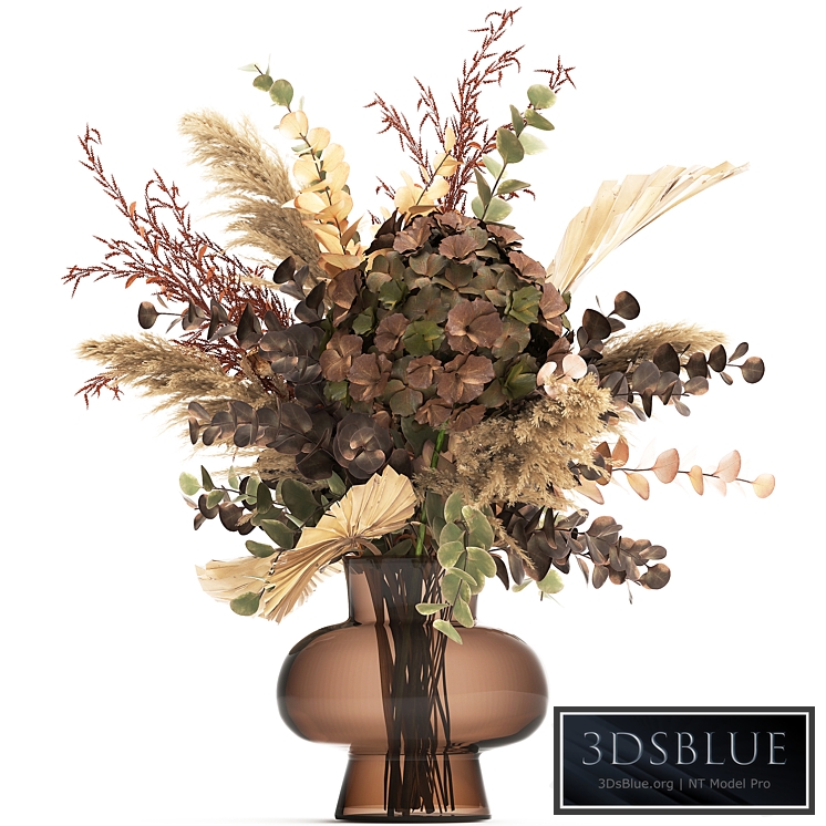 Bouquet Hydrangea 161. Dried flower, dry, decor, vase, branches, Hydrangea