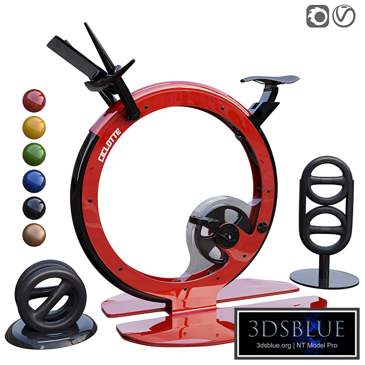 Ciclotte Exercise Bike & Dumbbells