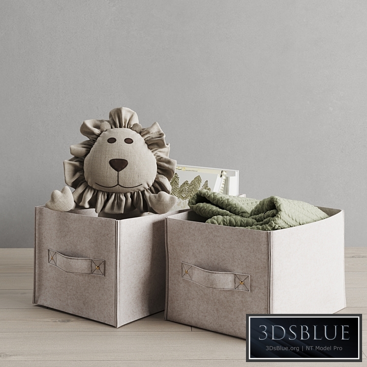 Restoration Hardware Felt Storage Bin
