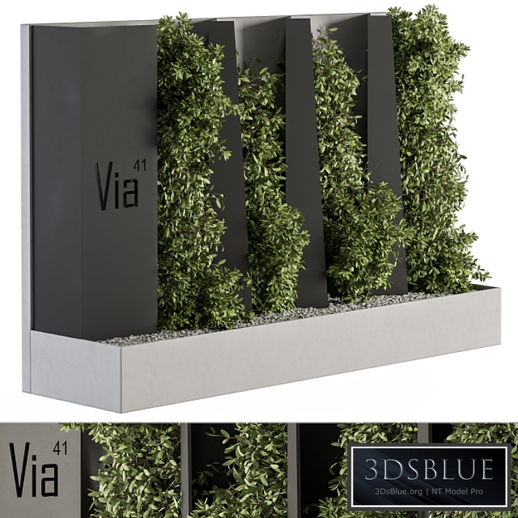 Outdoor Green Wall and Fence - Architecture Element 44