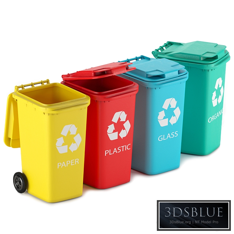 Waste bin, 240 l