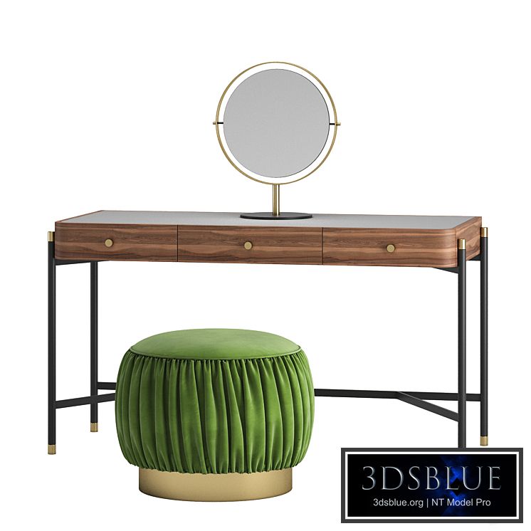 ROSIE dressing table and RENE by LASKASAS ottoman