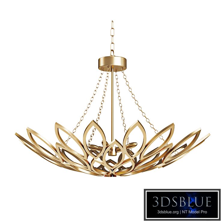 SKU: OL658G Chandelier ALLEMANDE by Currey & Company, Gold