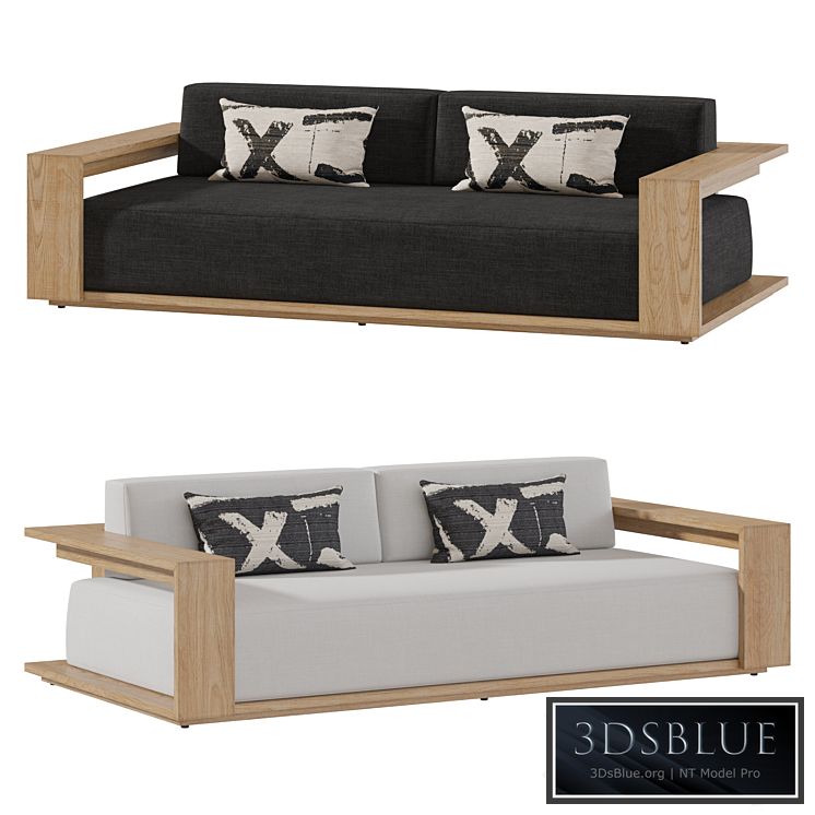 RH BAHIA SOFA Natural Teak size 2150