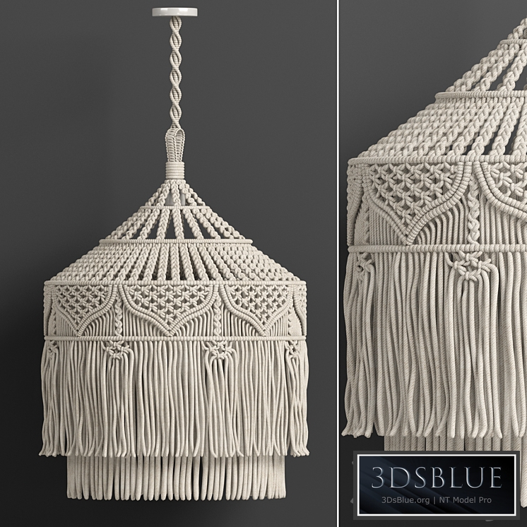 macrame chandelier 05