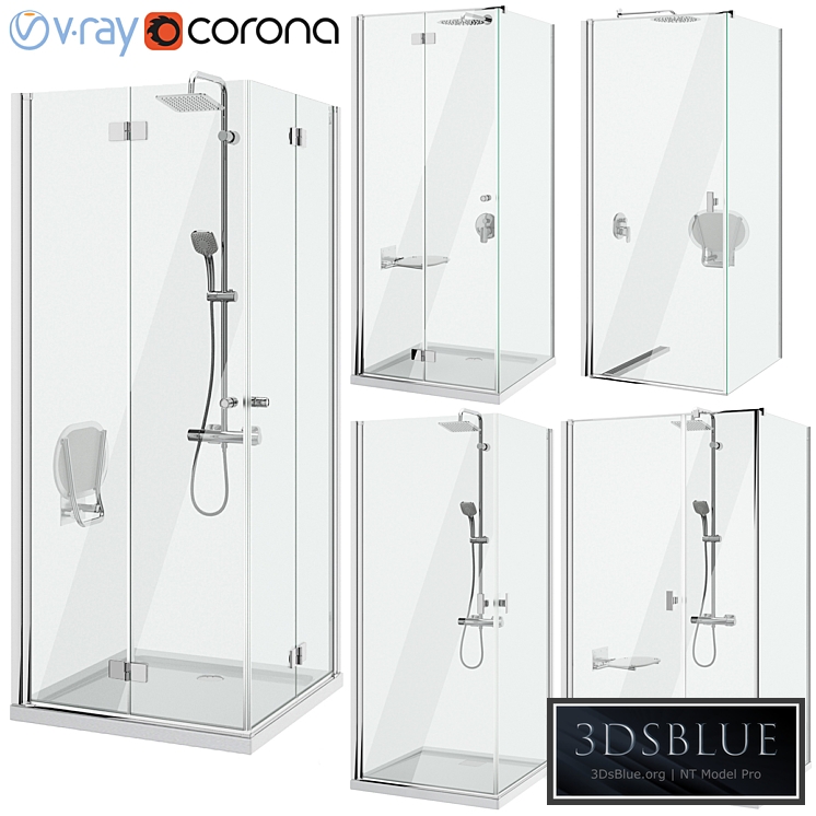 Shower cabins Radaway Nes 8 set 137
