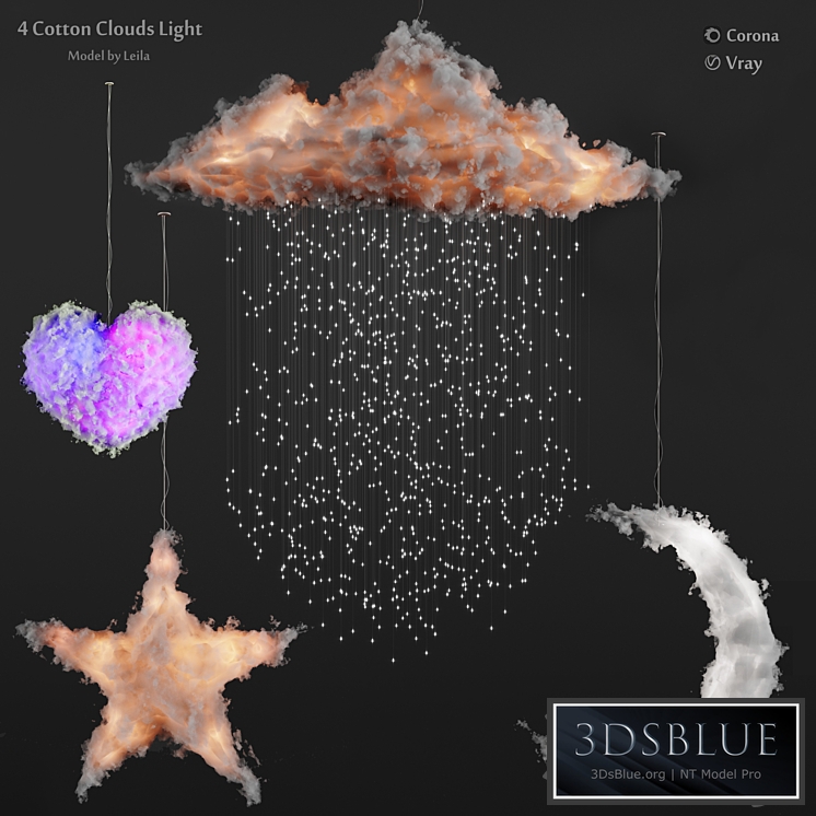 Cotton clouds lights