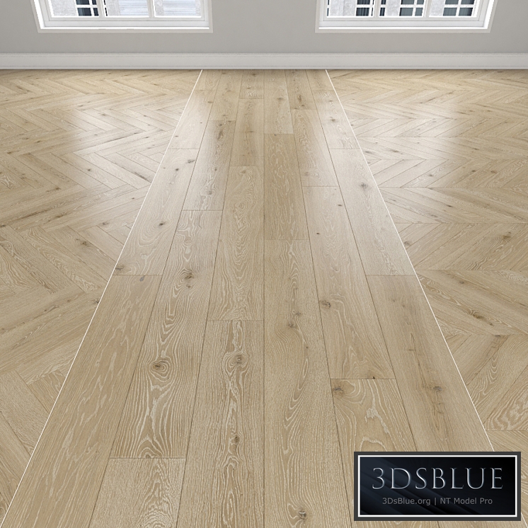 Parquet Oak, 3 types: herringbone, linear, chevron. 12