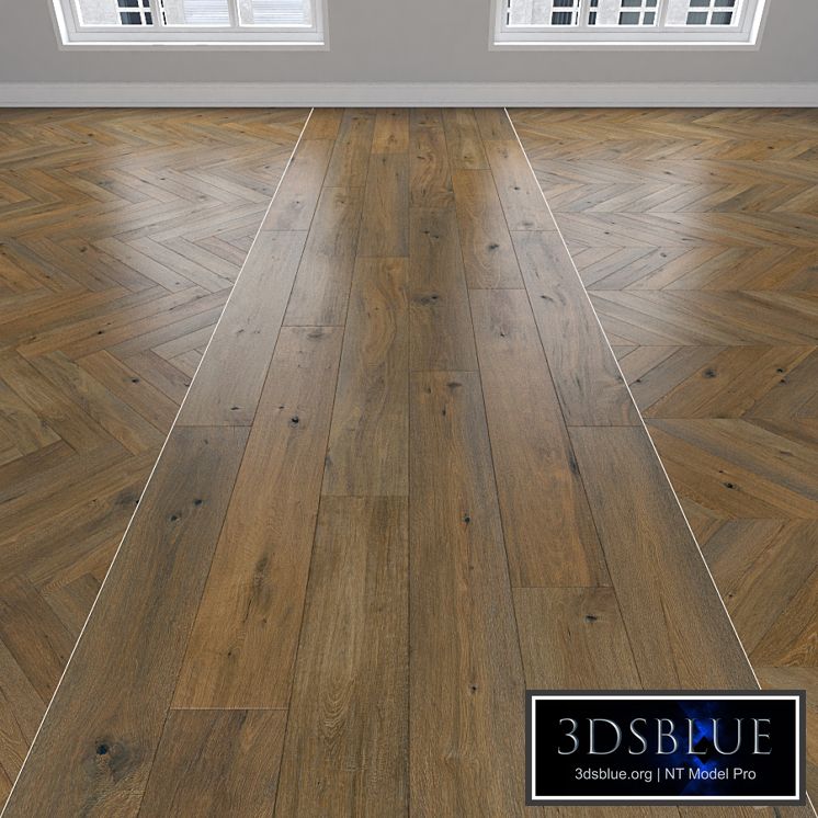 Parquet Oak, 3 types: herringbone, linear, chevron.