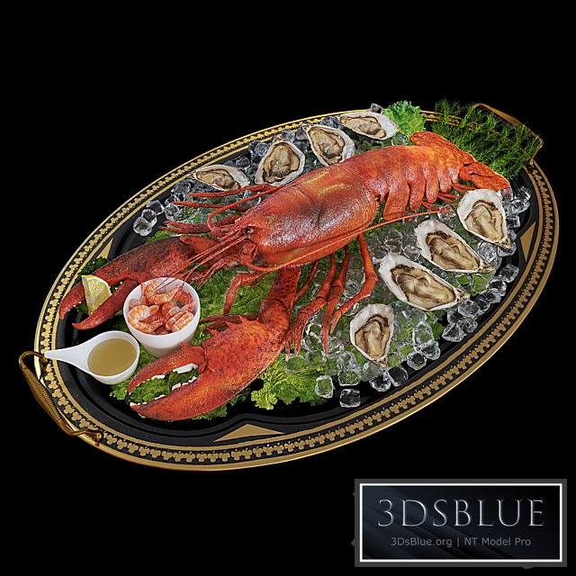 Lobster on a tray