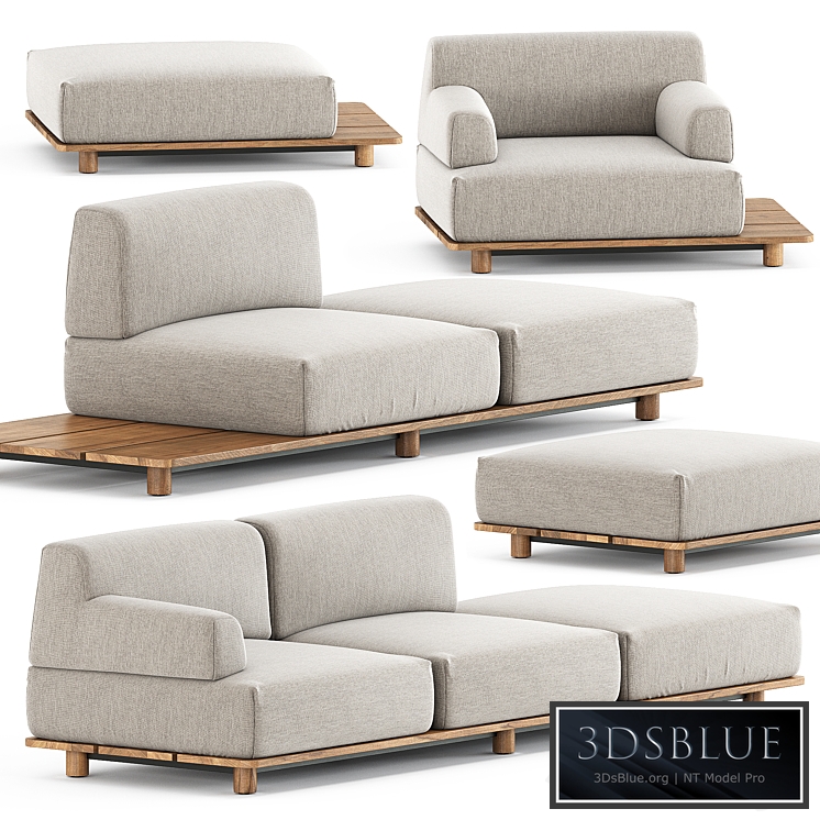 Palco sofa module set 1 by Kristalia