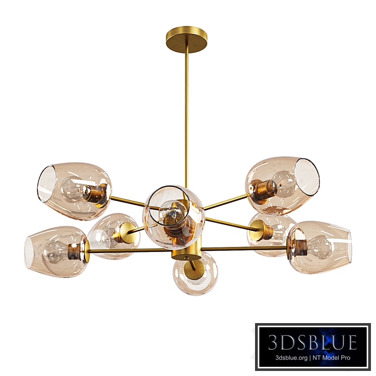 CEILING LAMP WITH GLASS COVERINGS Garda Decor