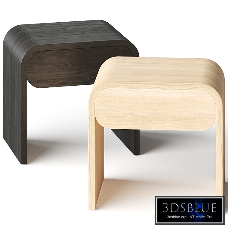 Cortez Natural Floating Nightstand Bedside Table