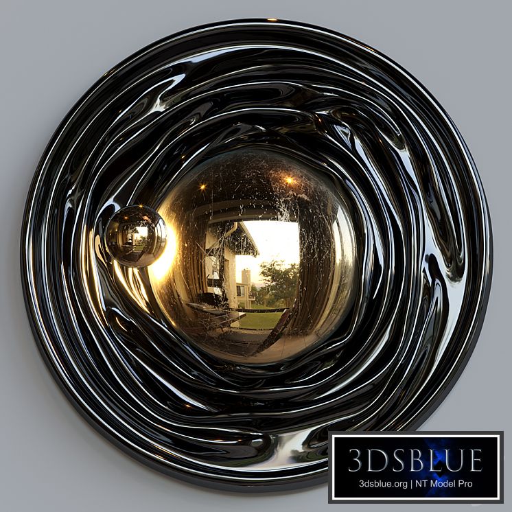 Light sculpture Vargov Design - Black gold (wall)