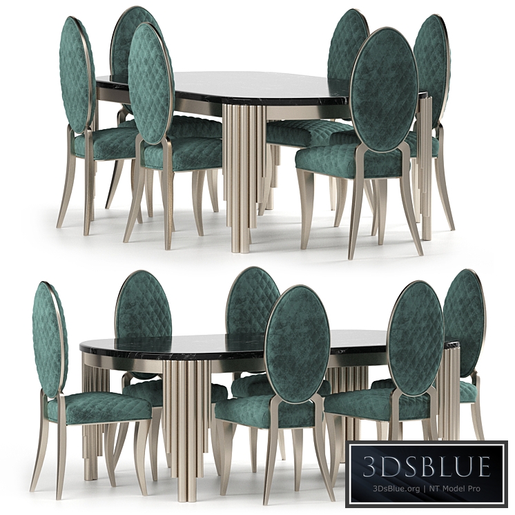 Cratos Table and Chairs by Zebrano Casa