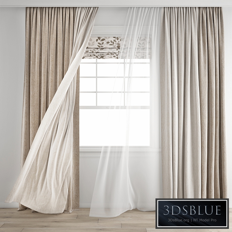 Curtain 345 / Wind blowing effect 8