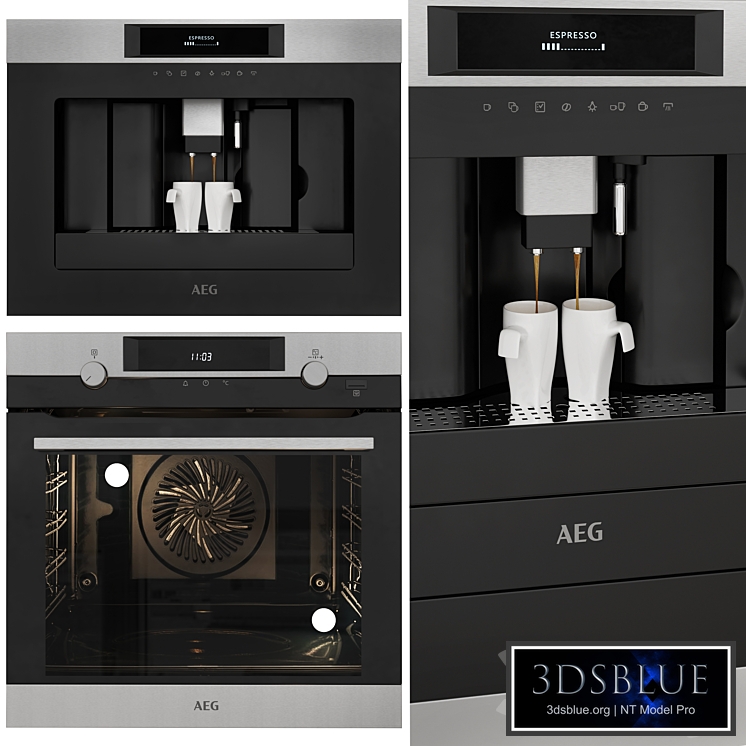 AEG Espresso Coffee Machine and SteamBake Oven