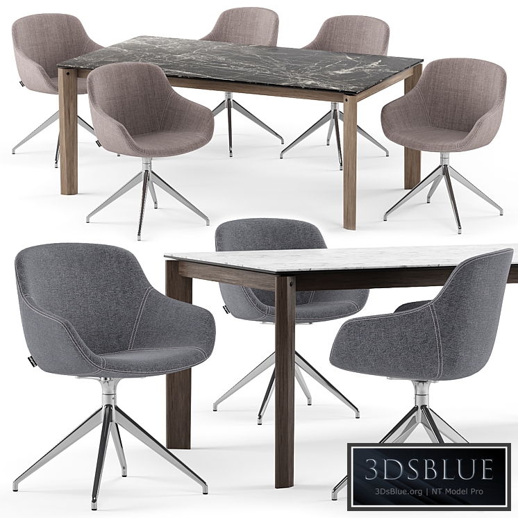 Igloo chair and Alpha table - Calligaris