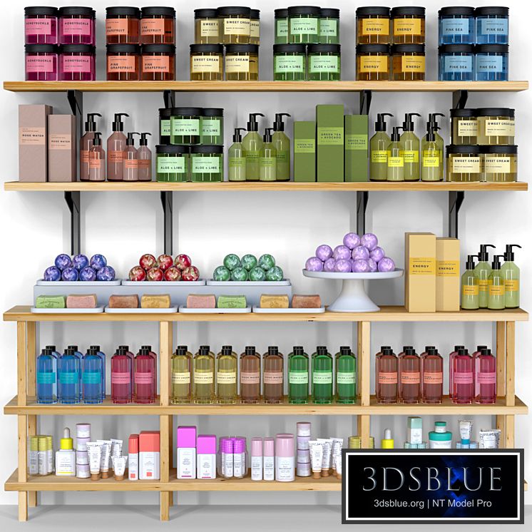 A set of cosmetics for beauty salons