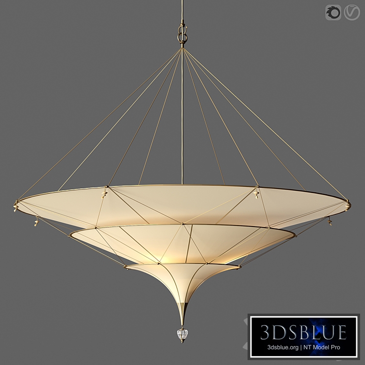 FORTUNY ICARO SILK CHANDELIER Restoration Hardware