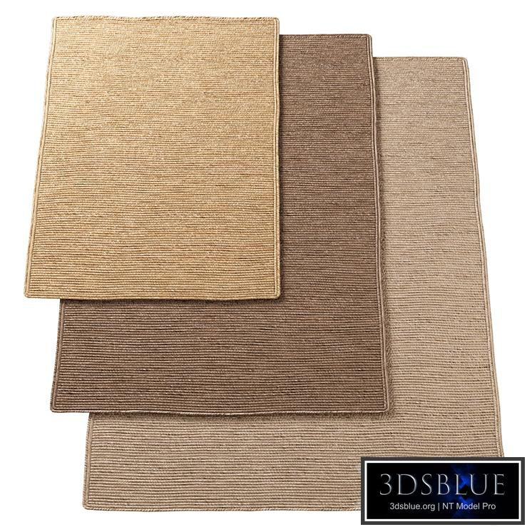 Natural Transverse Braided Jute Rug