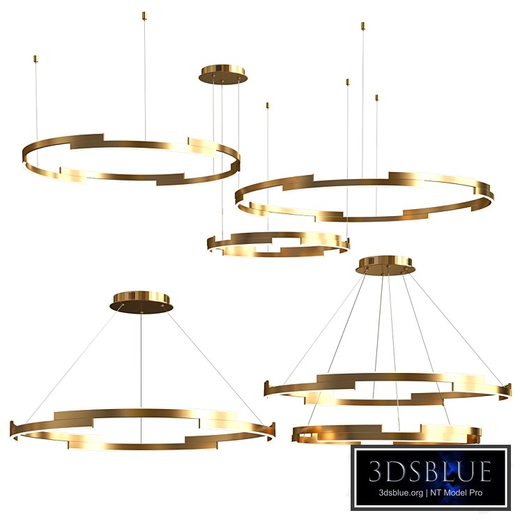 Partition Chandelier Marks Light Collection